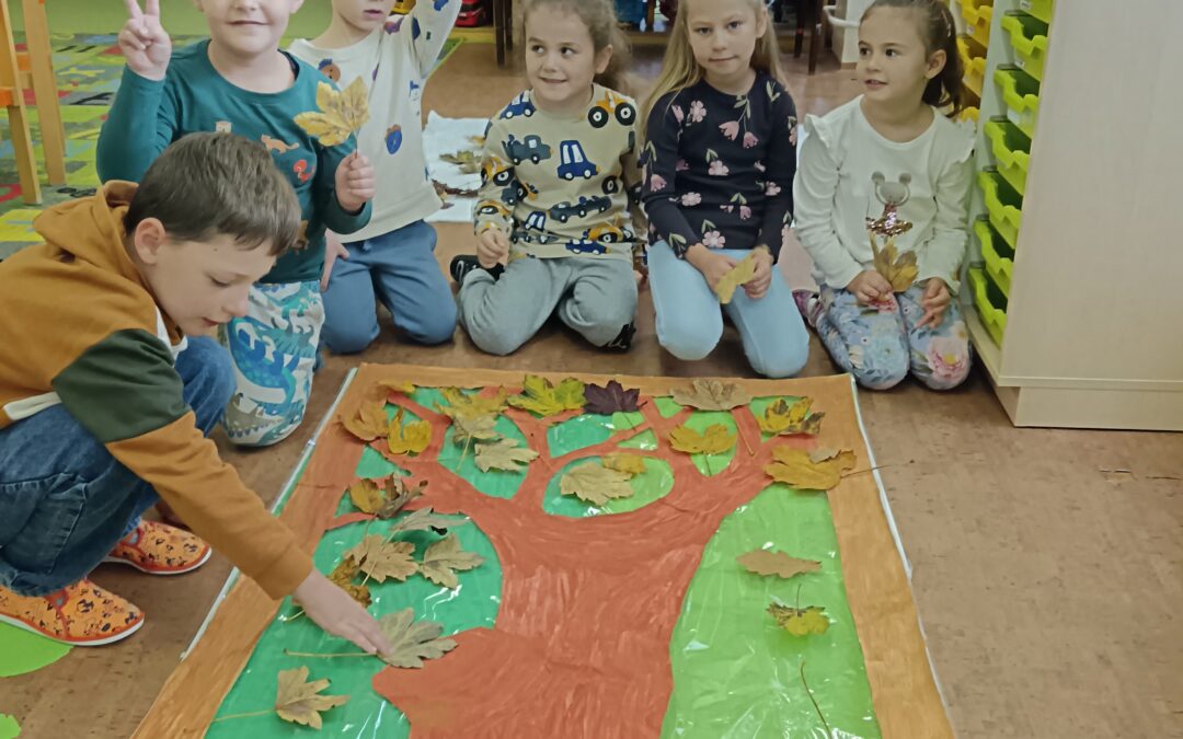Jesenné tvorenie z listov