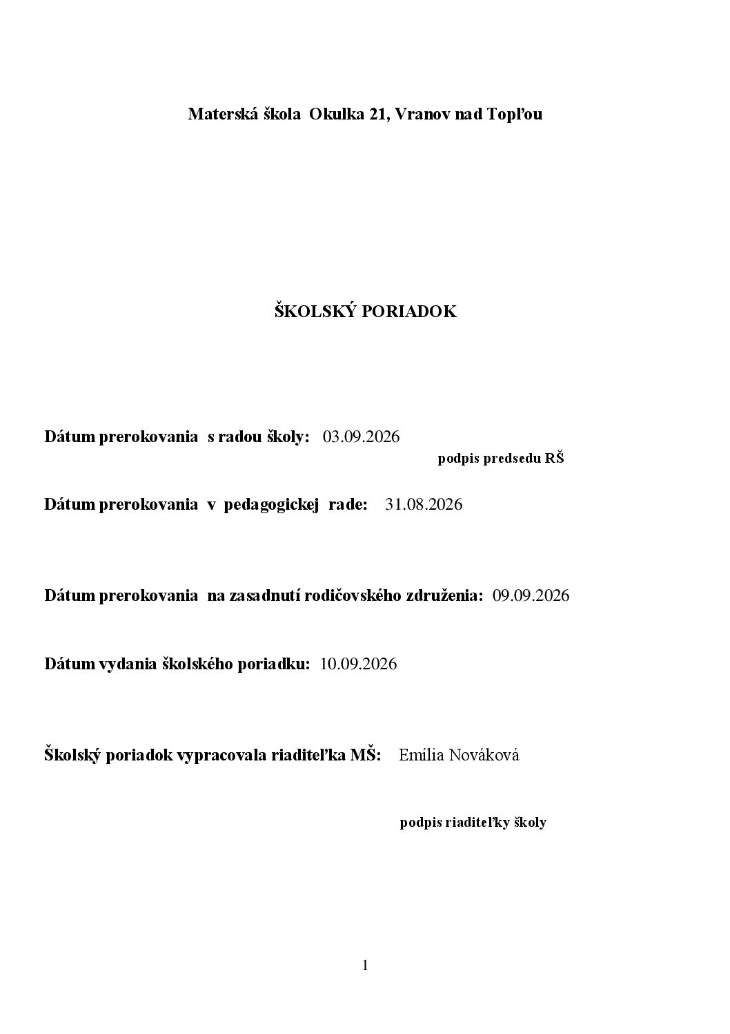 1.ŠP- 31.08.2026